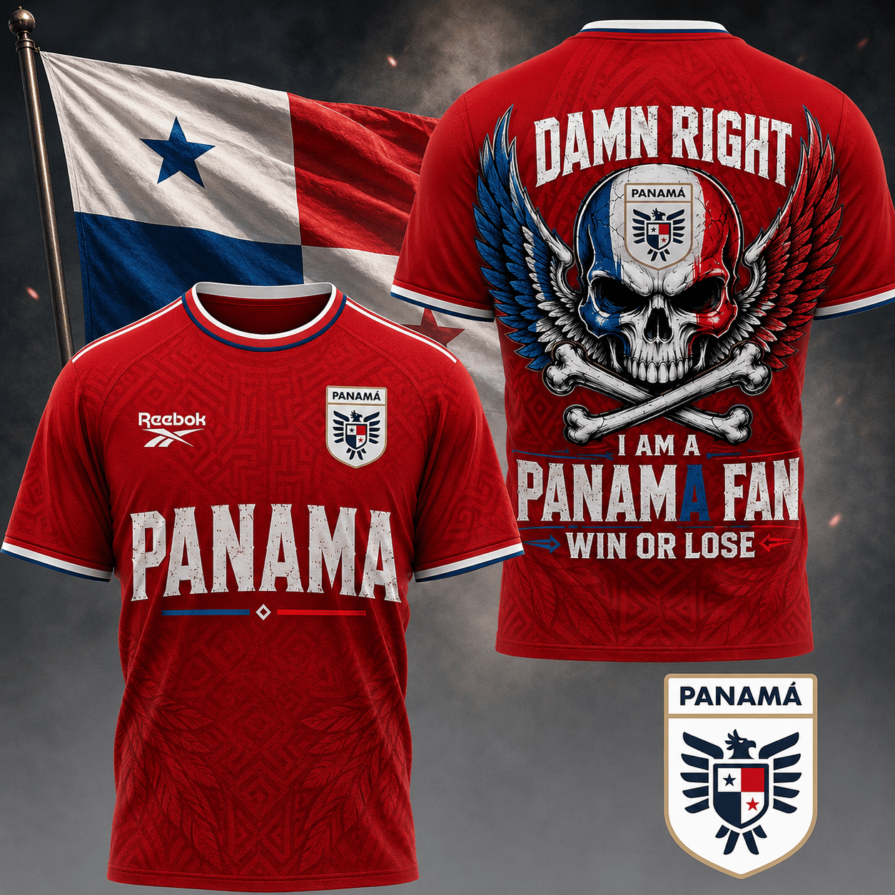 Panama | Premium Wc26 Skull Pride 3d Shirt Td