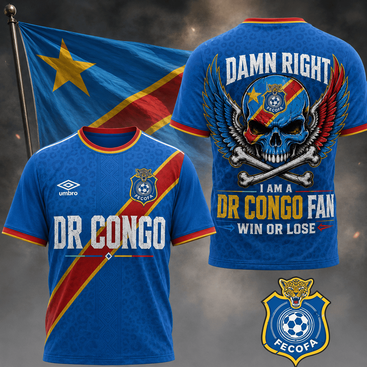 Dr Congo | Premium Wc26 Skull Pride 3d Shirt Td