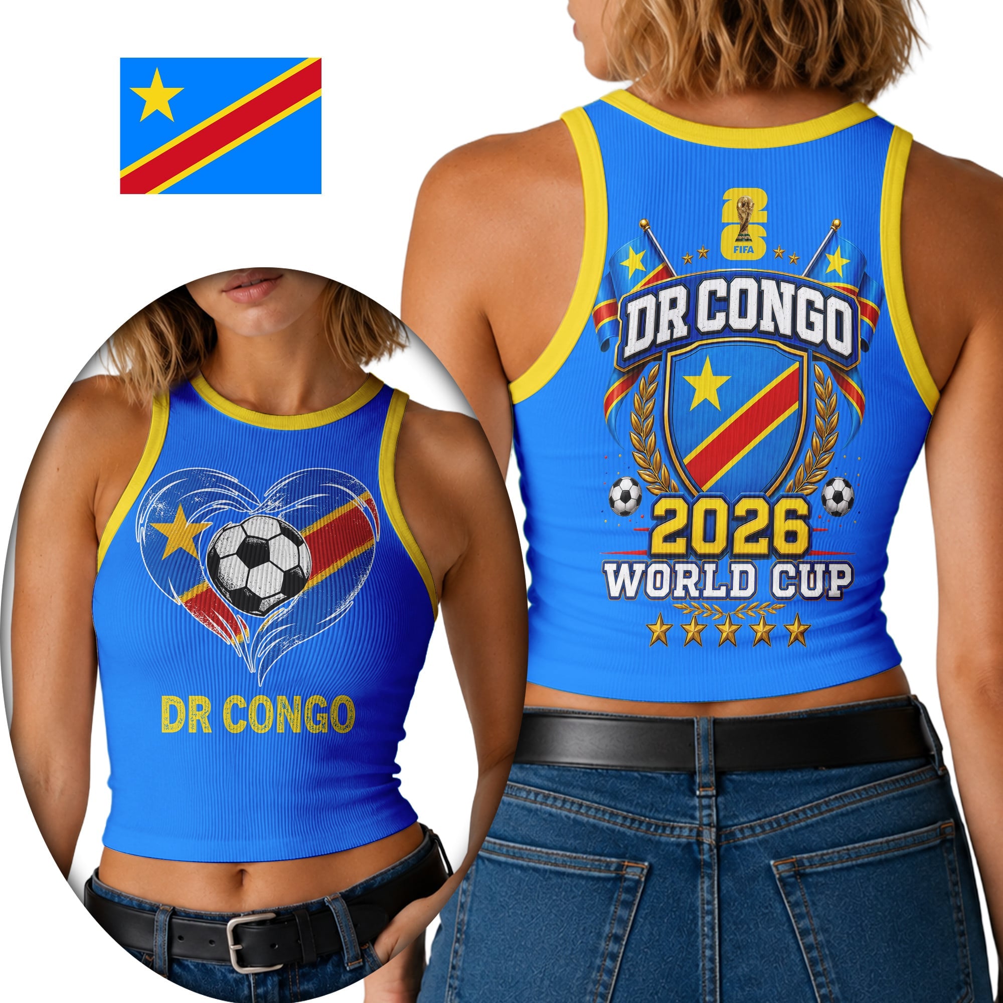 Dr Congo | Premium Wc26 Heritage Heart Tank Top Td
