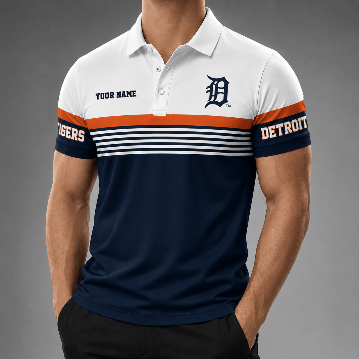 D.tigers | Premium M.l.b Personalized Men's Polo Shirt