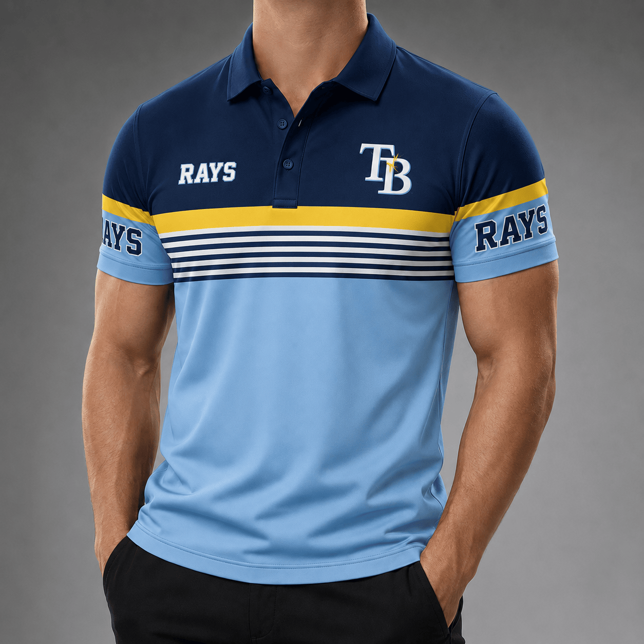 T.bay Rays | Premium M.l.b Personalized Men's Polo Shirt