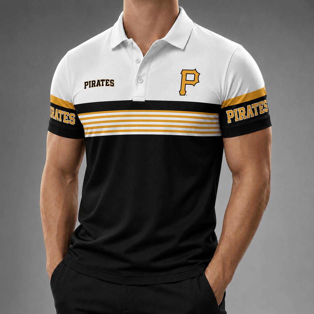 P.pirates | Premium M.l.b Personalized Men's Polo Shirt