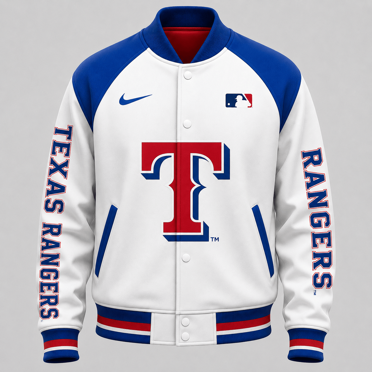 T.rangers | Premium .m.l.b. Baseball Jacket