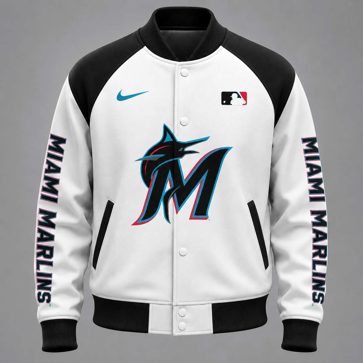 M.marlins | Premium .m.l.b. Baseball Jacket