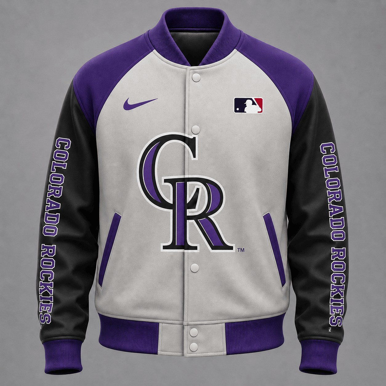 C.rockies | Premium .m.l.b. Baseball Jacket