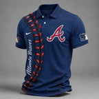 A.braves | Premium M.l.b Baseball Stitch Polo Shirt