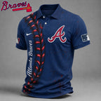 A.braves | Premium M.l.b Baseball Stitch Polo Shirt