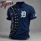 D.tigers | Premium M.l.b Baseball Stitch Polo Shirt