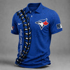 T.blue Jays | Premium M.l.b Baseball Stitch Polo Shirt