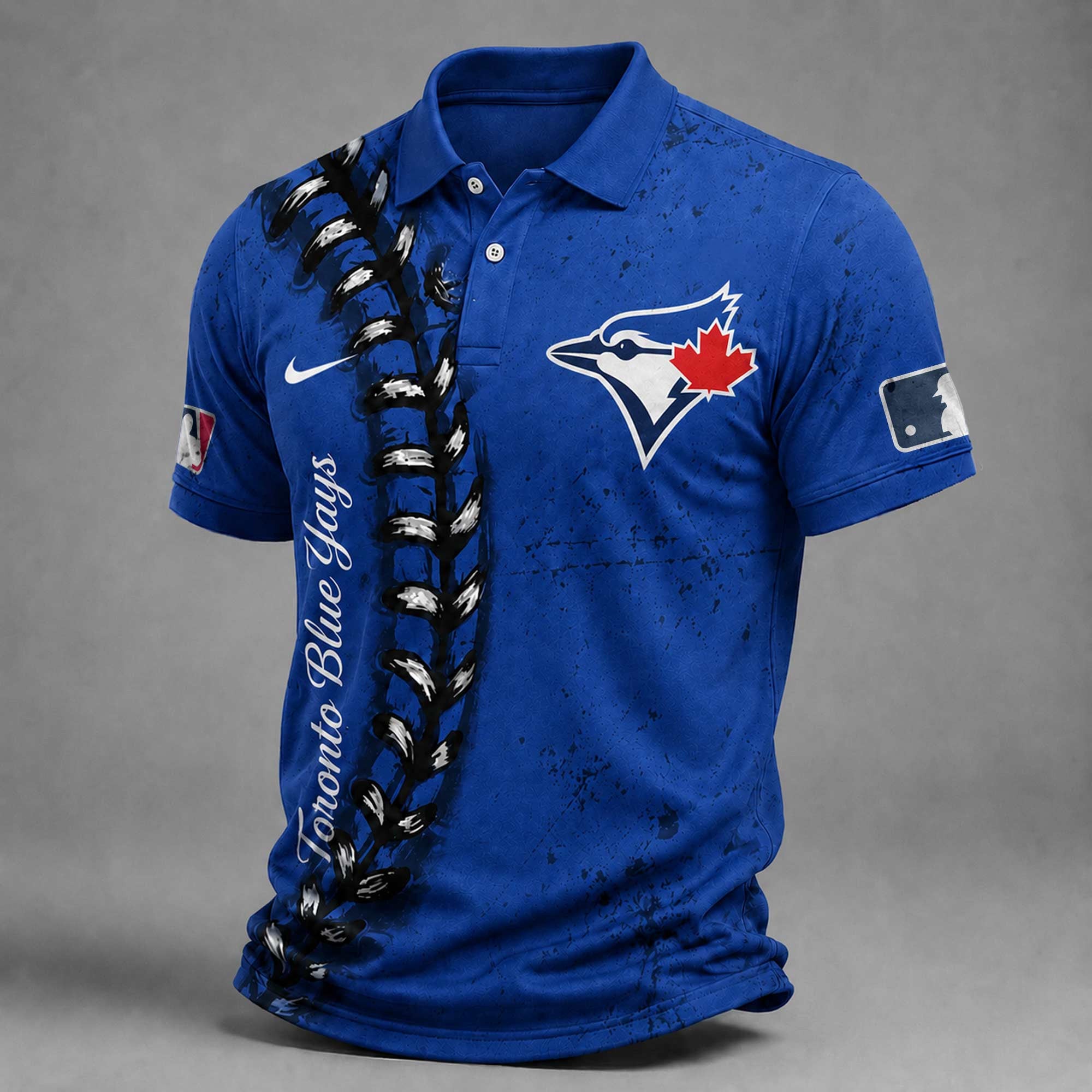T.blue Jays | Premium M.l.b Baseball Stitch Polo Shirt