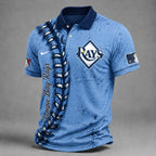 T.b.rays | Premium M.l.b Baseball Stitch Polo Shirt