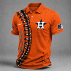 H.astros | Premium M.l.b Baseball Stitch Polo Shirt