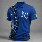 K.c.royals | Premium M.l.b Baseball Stitch Polo Shirt