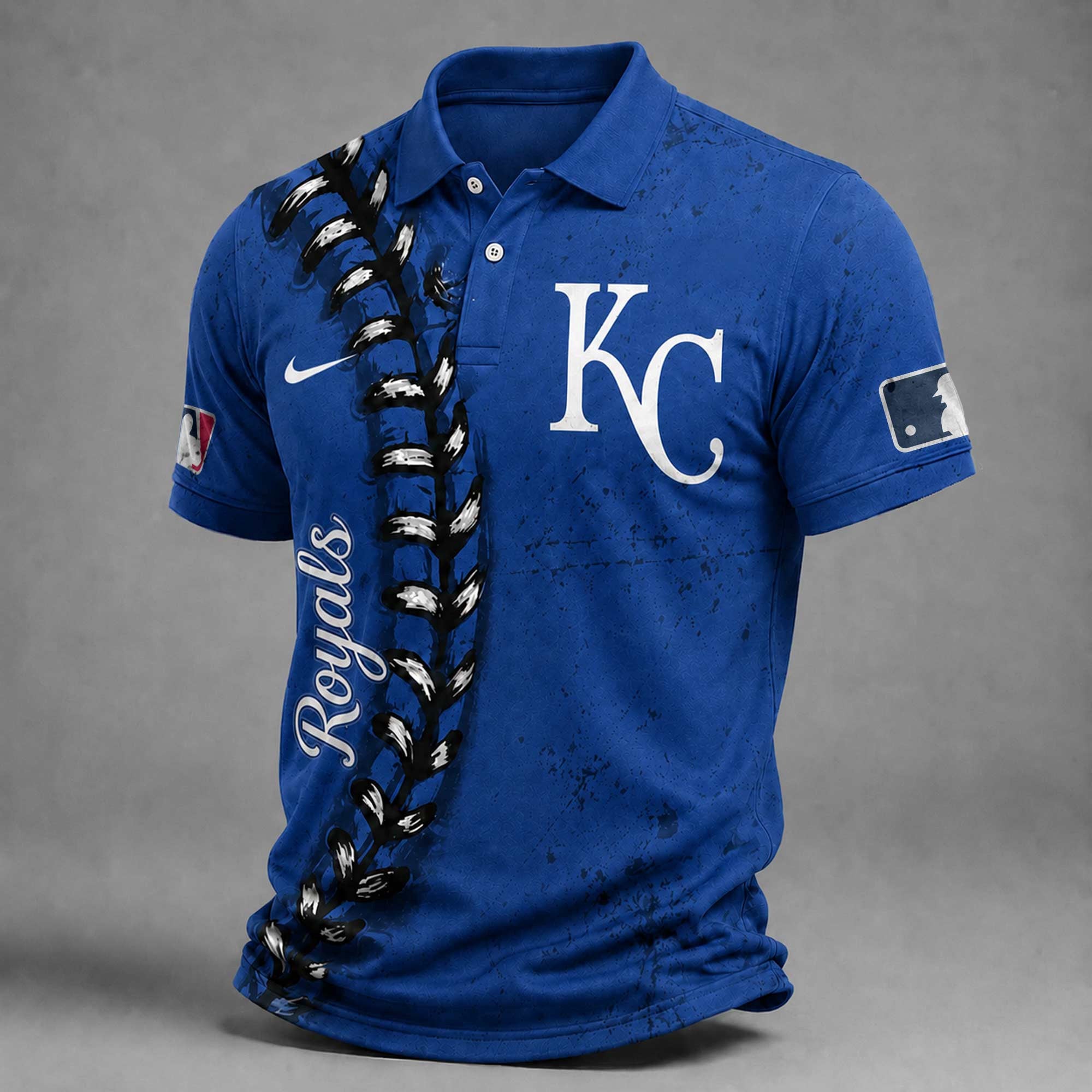 K.c.royals | Premium M.l.b Baseball Stitch Polo Shirt