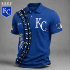 K.c.royals | Premium M.l.b Baseball Stitch Polo Shirt