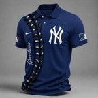 N.y.yankees | Premium M.l.b Baseball Stitch Polo Shirt