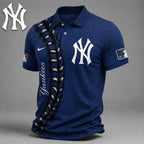N.y.yankees | Premium M.l.b Baseball Stitch Polo Shirt