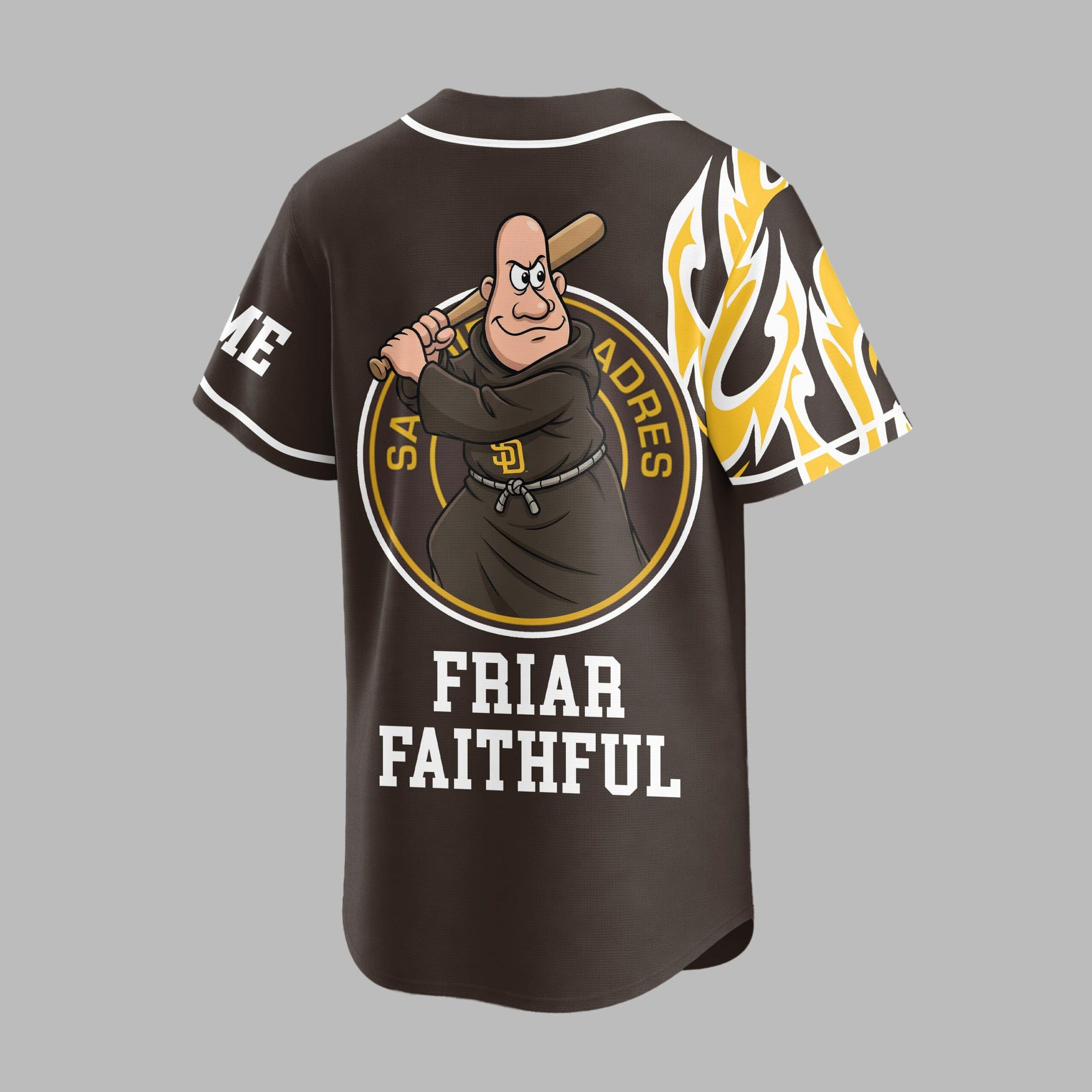 S.d.padres | Premium M.l.b Flame Spirit Baseball Jersey