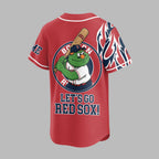 B.red Sox | Premium M.l.b Flame Spirit Baseball Jersey
