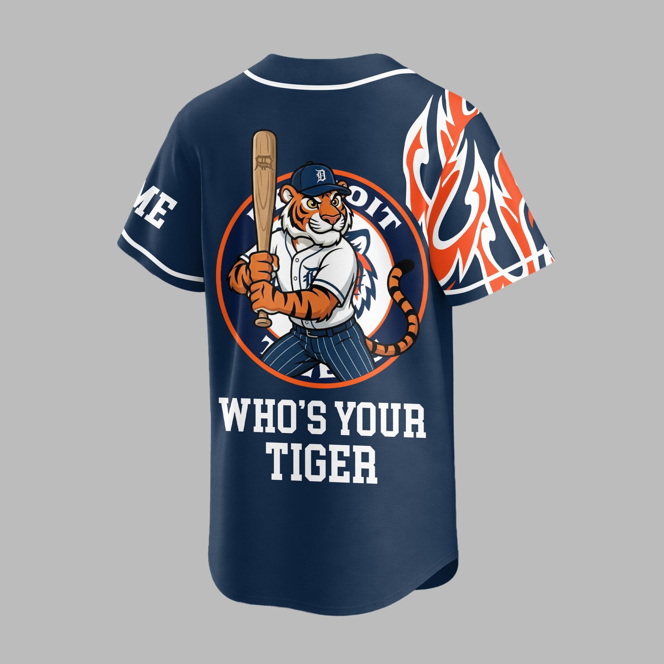 D.tigers | Premium M.l.b Flame Spirit Baseball Jersey