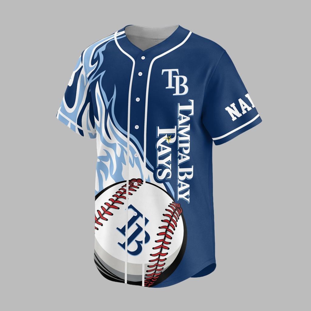 T.bay Rays | Premium M.l.b Flame Spirit Baseball Jersey