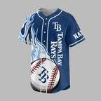 T.bay Rays | Premium M.l.b Flame Spirit Baseball Jersey