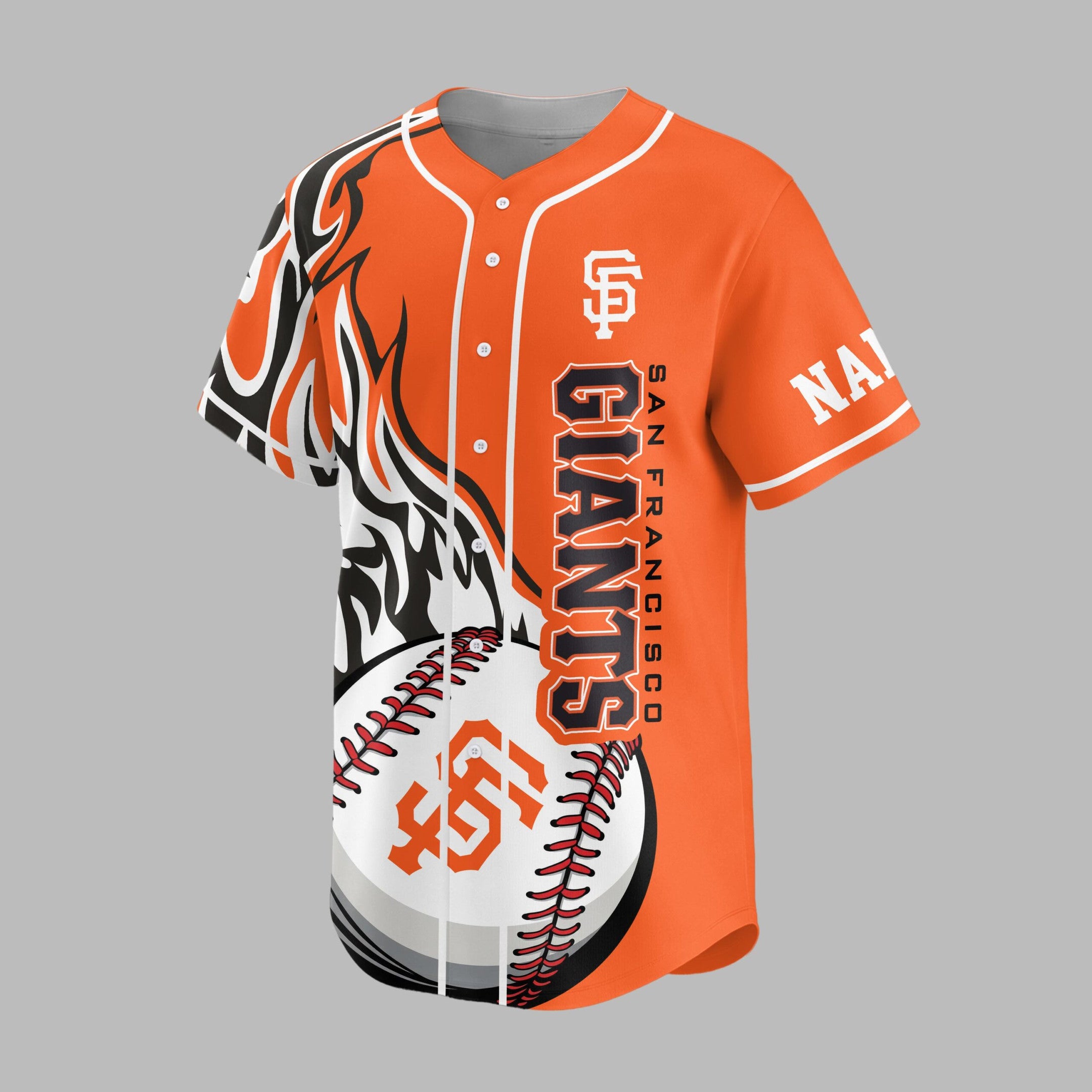 S.f.giants | Premium M.l.b Flame Spirit Baseball Jersey