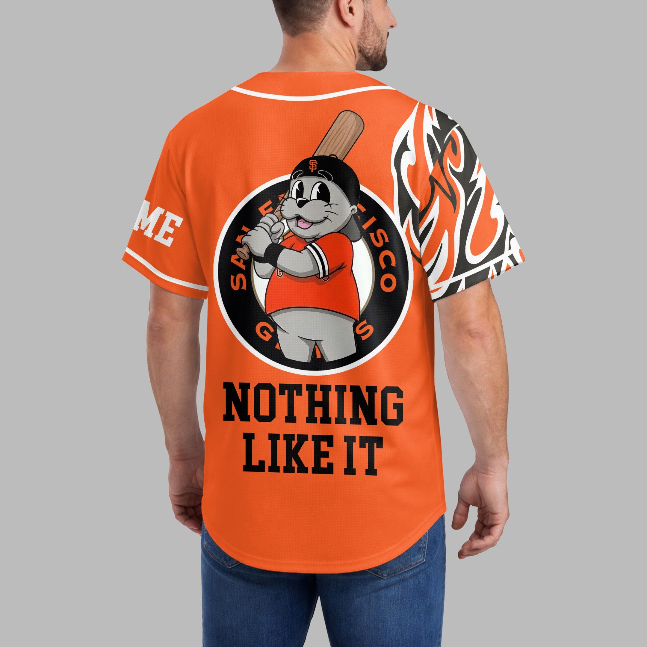 S.f.giants | Premium M.l.b Flame Spirit Baseball Jersey