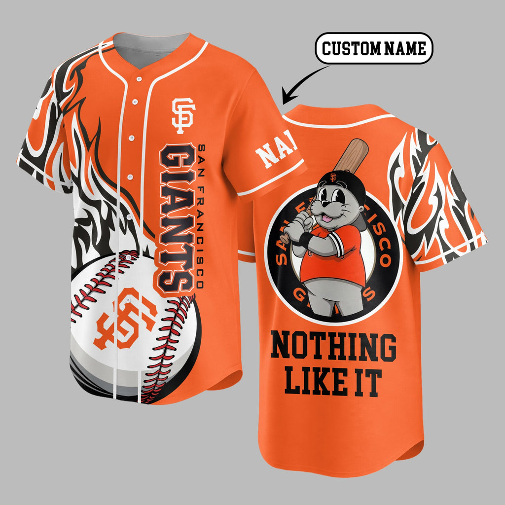 S.f.giants | Premium M.l.b Flame Spirit Baseball Jersey