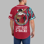 A.diamondbacks | Premium M.l.b Flame Spirit Baseball Jersey
