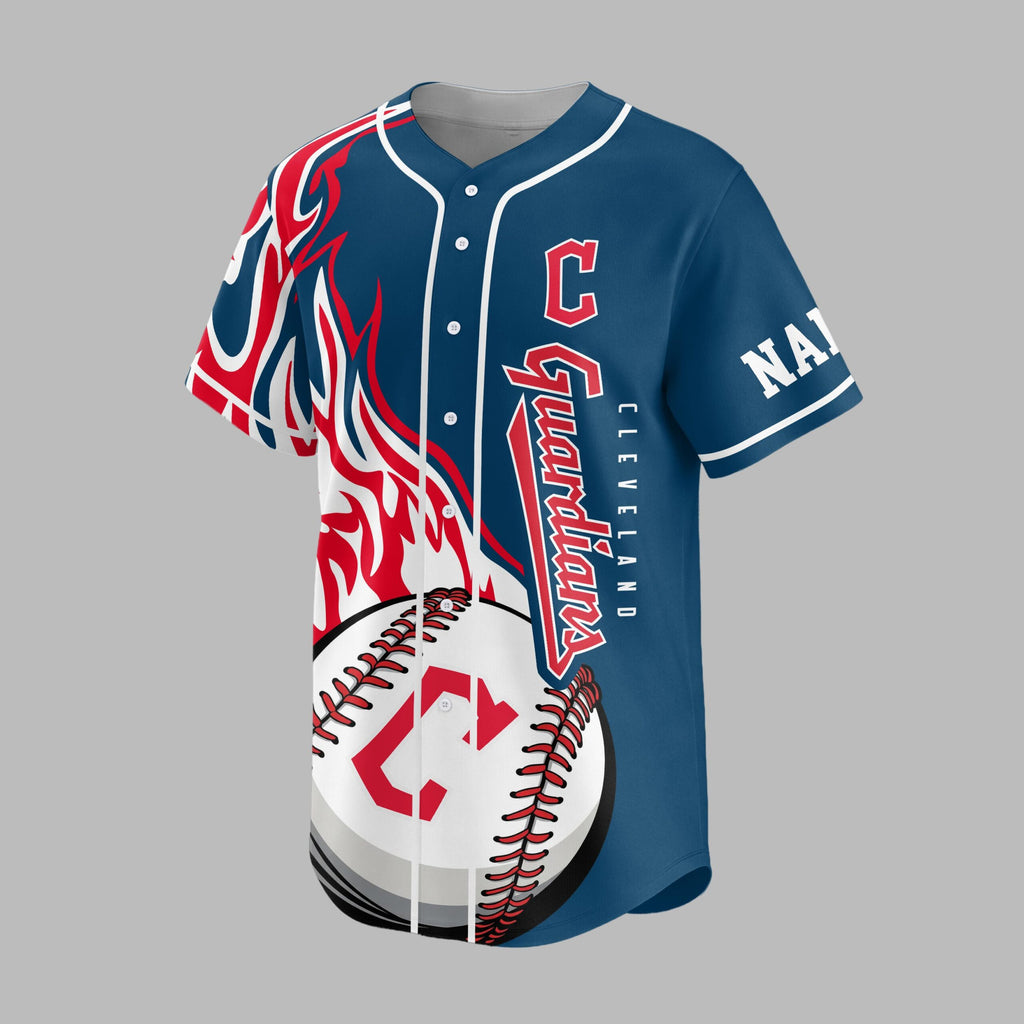 C.guardians | Premium M.l.b Flame Spirit Baseball Jersey