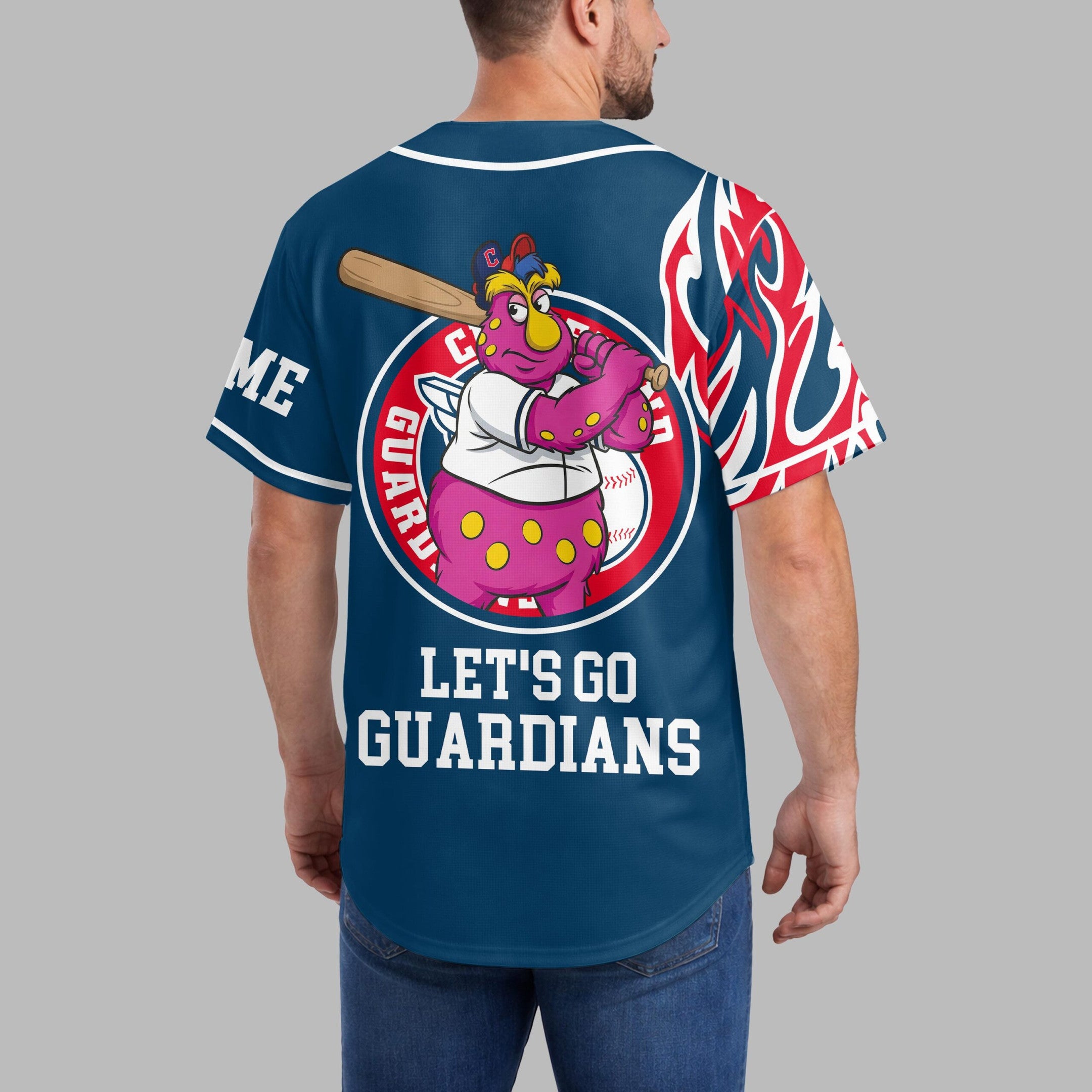 C.guardians | Premium M.l.b Flame Spirit Baseball Jersey