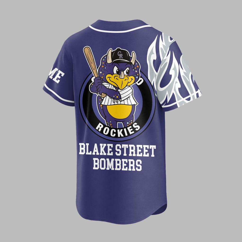 C.rockies | Premium M.l.b Flame Spirit Baseball Jersey