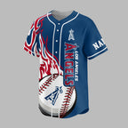 L.a.angels | Premium M.l.b Flame Spirit Baseball Jersey