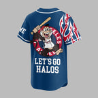 L.a.angels | Premium M.l.b Flame Spirit Baseball Jersey