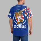 C.cubs | Premium M.l.b Flame Spirit Baseball Jersey