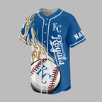 K.c.royals | Premium M.l.b Flame Spirit Baseball Jersey