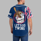 M.twins | Premium M.l.b Flame Spirit Baseball Jersey