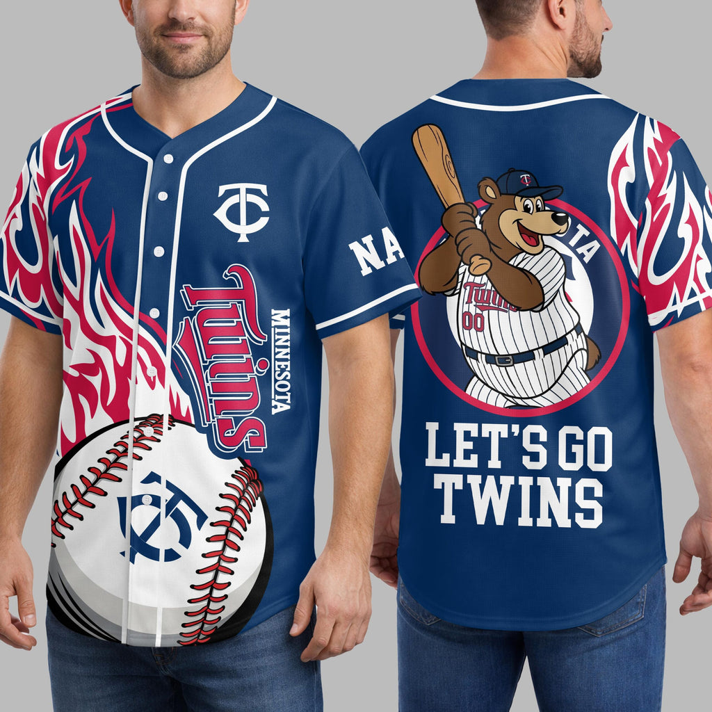 M.twins | Premium M.l.b Flame Spirit Baseball Jersey