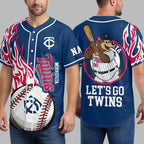 M.twins | Premium M.l.b Flame Spirit Baseball Jersey