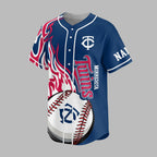 M.twins | Premium M.l.b Flame Spirit Baseball Jersey