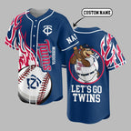 M.twins | Premium M.l.b Flame Spirit Baseball Jersey