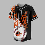 B.orioles | Premium M.l.b Flame Spirit Baseball Jersey