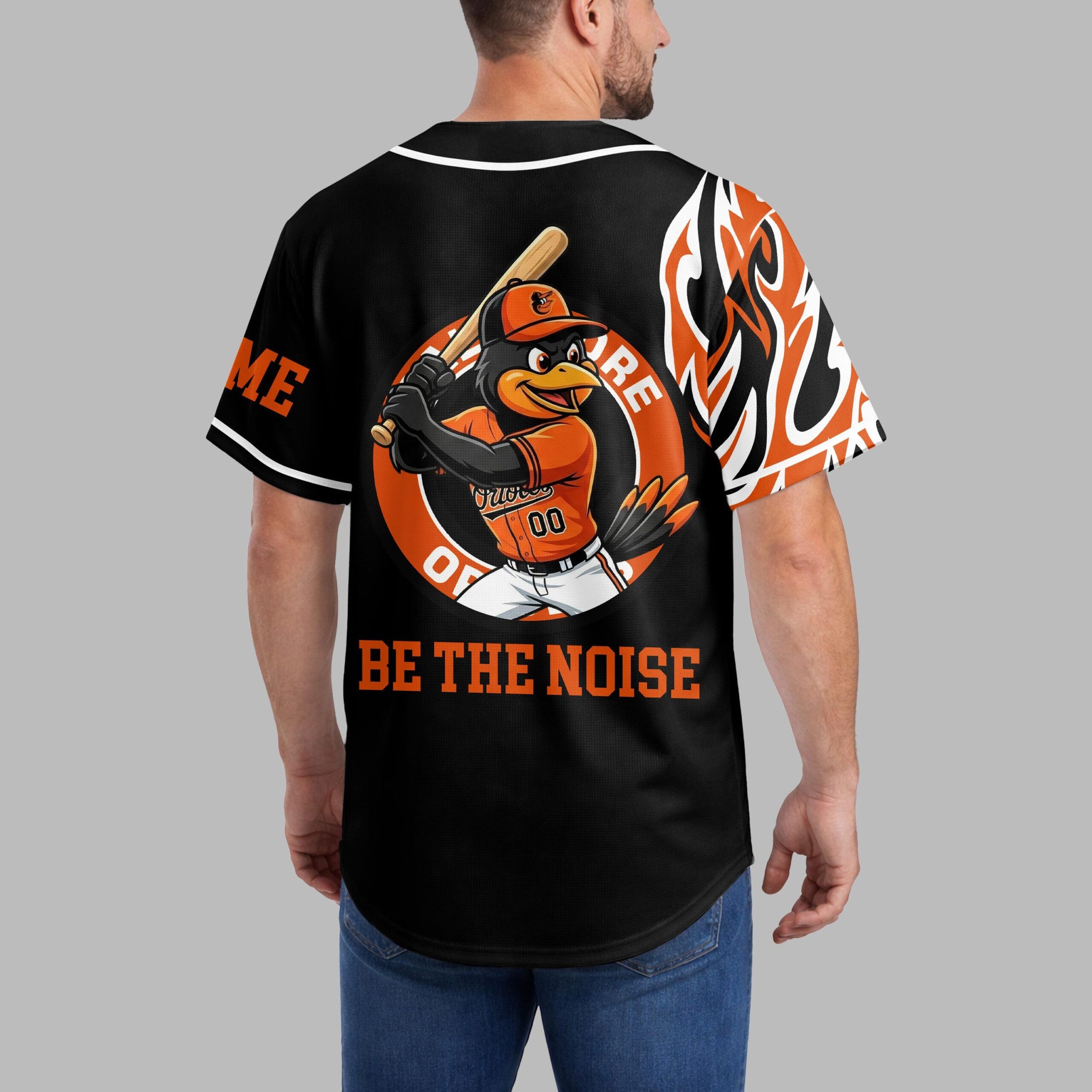 B.orioles | Premium M.l.b Flame Spirit Baseball Jersey