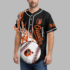 B.orioles | Premium M.l.b Flame Spirit Baseball Jersey