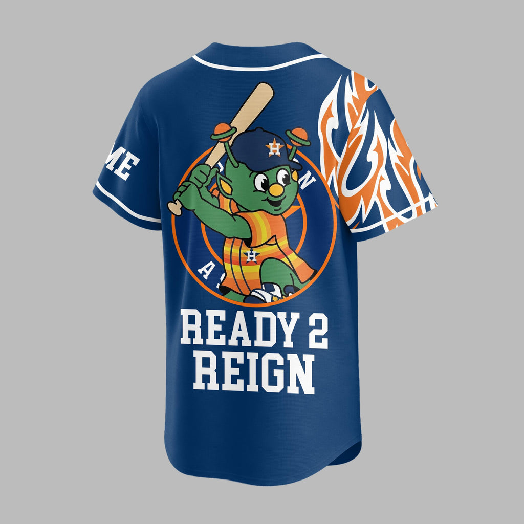 H.astros | Premium M.l.b Flame Spirit Baseball Jersey