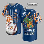 H.astros | Premium M.l.b Flame Spirit Baseball Jersey
