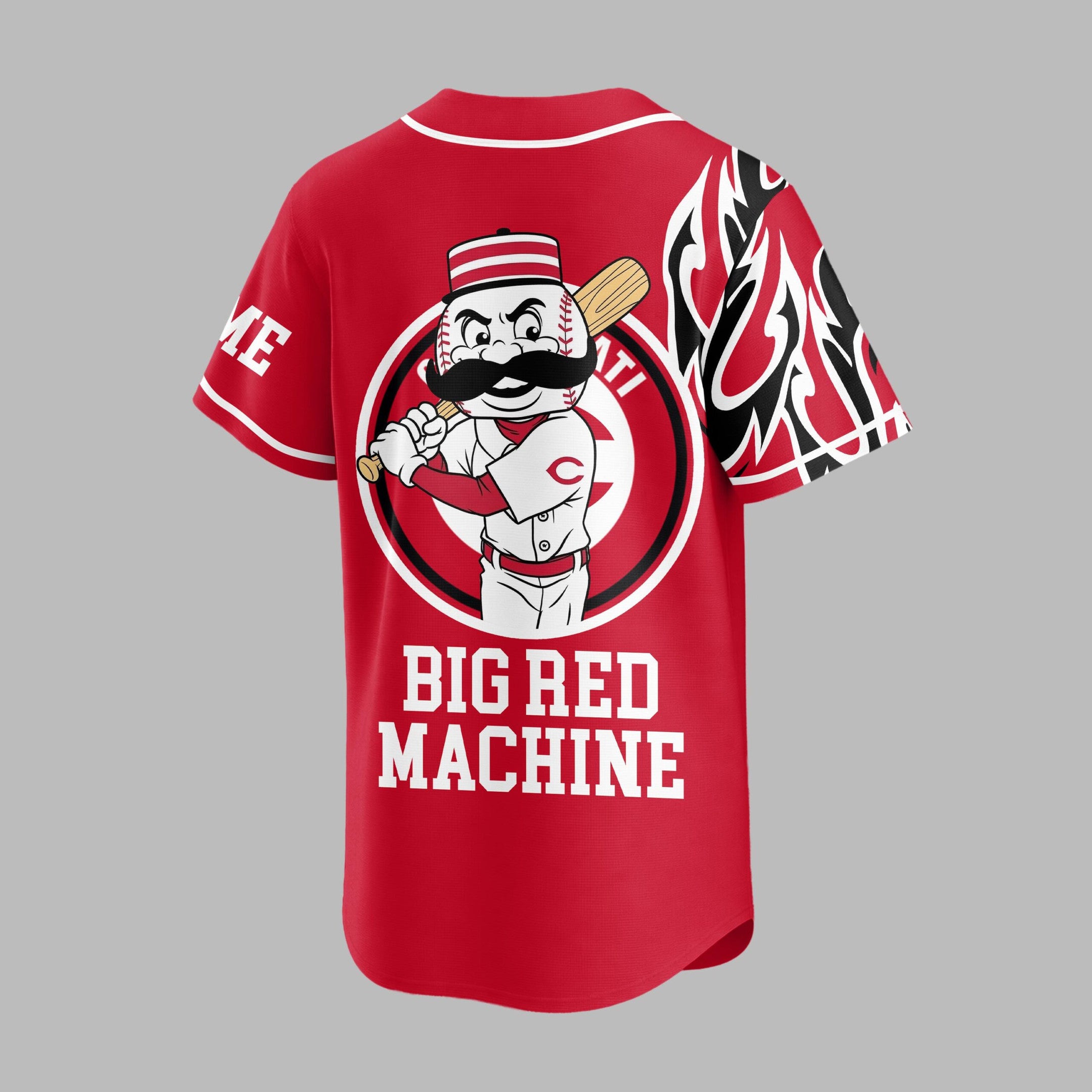 C.reds | Premium M.l.b Flame Spirit Baseball Jersey