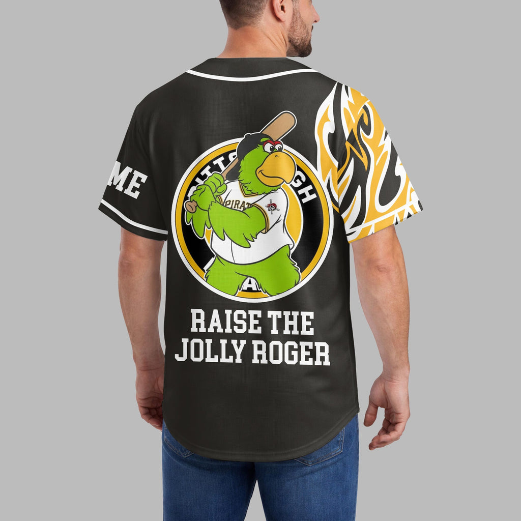 P.pirates | Premium M.l.b Flame Spirit Baseball Jersey