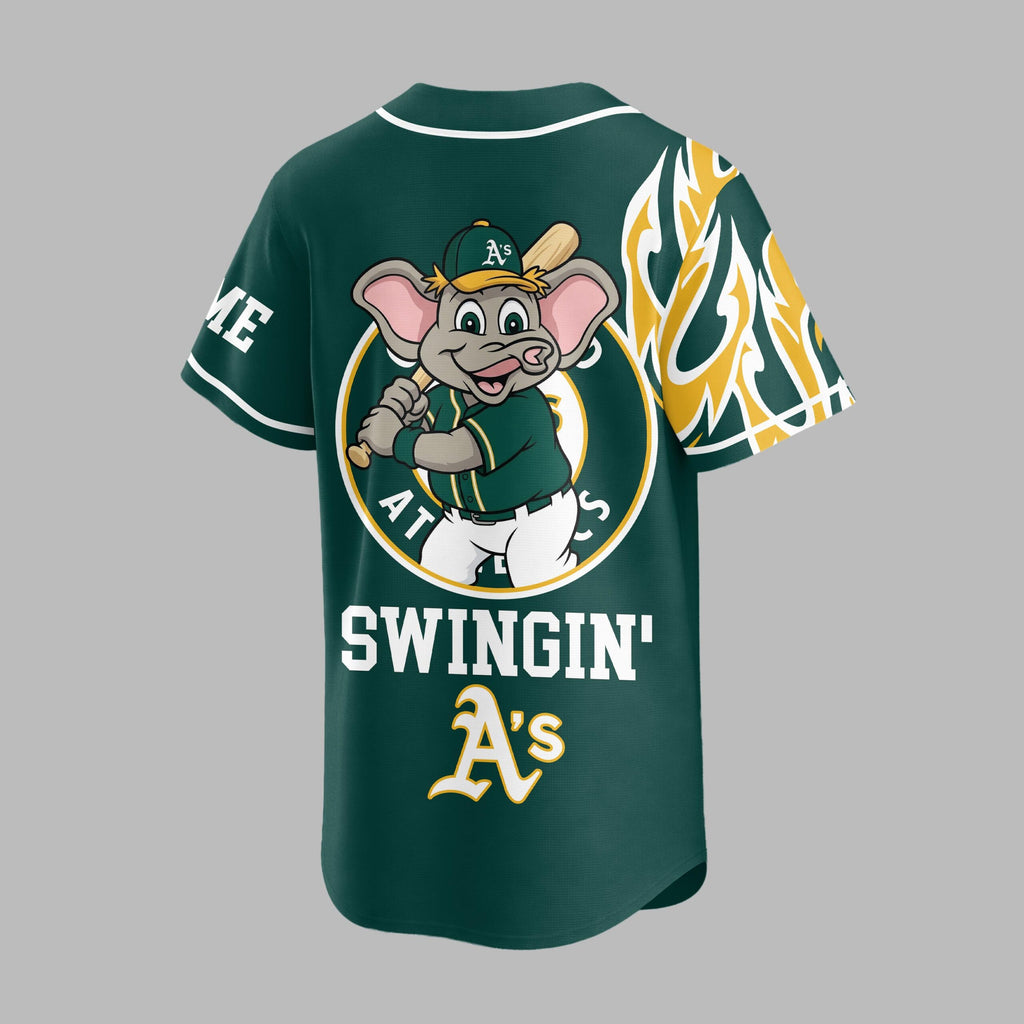 O.athletics | Premium M.l.b Flame Spirit Baseball Jersey